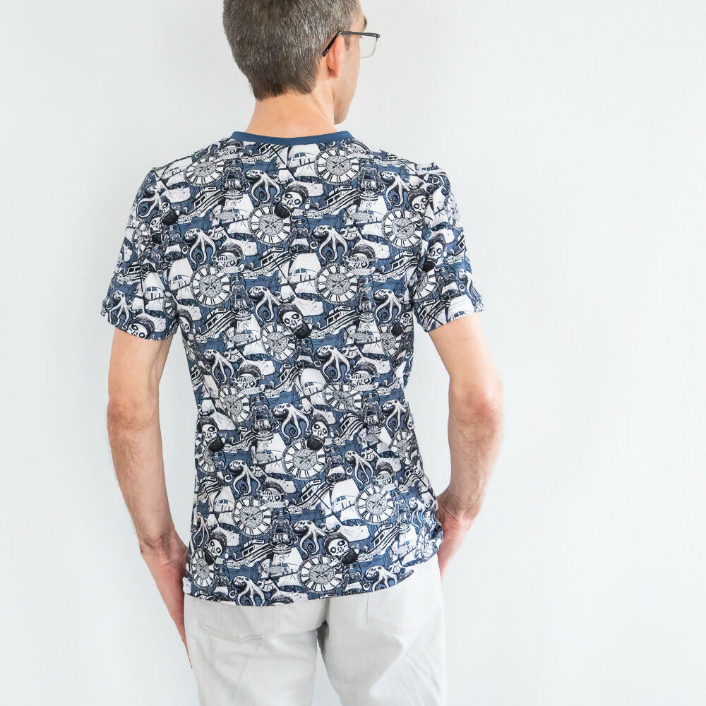 T-shirt homme, 42 au 62, 5 statures – Basilic