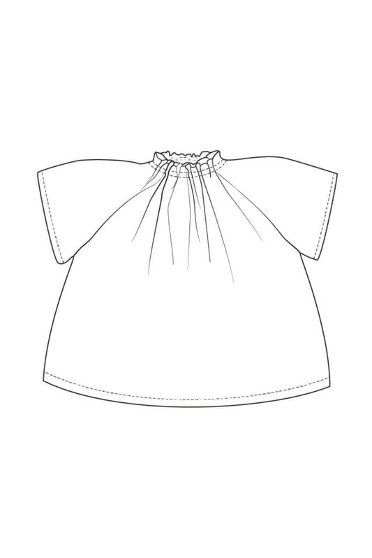 La blouse Belval, pour bébé et enfant, à coudre rapidement !