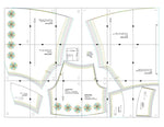 Blouse - XS-XXXL - JENNIFER, patron de couture pdf à télécharger, niveau intermédiaire, tailles XS à XXXL, formats A4/A0/US letter.