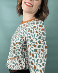 Blouse ou Robe Belam - du 32 au 52, patron de couture pdf à télécharger, avec manches bouffantes et détails froncés élégants