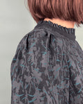 Détail de la Blouse ou Robe Belam - du 32 au 52 avec manches bouffantes, patron de couture pdf à télécharger.