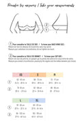 Guide de mesures pour choisir la taille de la Brassière Cherlylada (2 versions), patron de couture pdf à télécharger.