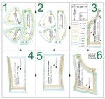 Patron de couture pdf à télécharger pour Bustier - XS/L - NUMBER ONE, format A4/A0/US Letter, inclus marges de couture, niveaux expert.