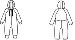 Illustration du patron de couture pdf à télécharger de "CACAHUETE - la combi évolutive d'extérieur ou d'intérieur" en ligne.