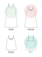 CASSIS - La nuisette / caraco / petite robe à bretelle patron de couture pdf à télécharger