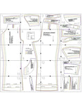 Patron de couture pdf à télécharger pour la Combinaison - XS/XL - Lady Moderna, illustration du modèle en format A4/A0/US Letter.