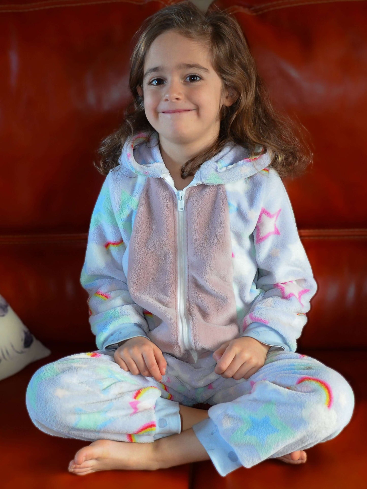 Combinaison/Surpyjama PAPILLOTE pour enfant, parfait pour l'hiver, patron de couture pdf à télécharger, confortable et cocooning.