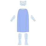 Kit Super Kid - Patron couture accessoires Super-Héros Enfant, patron de couture pdf à télécharger, ensemble de costume en pièces détachées.