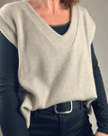 Le Pull Puzzle du 32 au 52, un pull léger et stylé à porter sur vos chemisiers, patron pdf à télécharger.