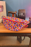 Sac banane coloré fabriqué avec 🍌 Pack Banana - 5 patrons de sacs banane à coudre (PDF), patron de couture pdf à télécharger.