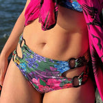 MELINA - Bikini pour femmes du 34 au 54 avec bas taille haute ajouré et anneaux, patron de couture pdf à télécharger.