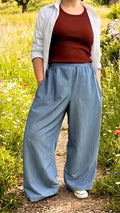 Pack Pantalon Rigotte - Enfant & Femme du 12 mois au 54, patron de couture pdf à télécharger, modèle adulte en plein air