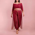 Pack Yasmine Femmes - Top + Pantalon du 32 au 56, patron de couture PDF à télécharger, tenue complète élégante et modulable.
