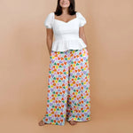 Pack Yasmine Femmes - Top + Pantalon du 32 au 56, patron de couture pdf à télécharger, ensemble harmonieux et confortable