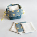 Panière refermable et lingettes, 2 formats – Citron, patron de couture PDF à télécharger