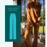 Pantalon - Short Aïs | Taille 32 à 52, patron de couture PDF à télécharger, pour moments de fête et détente, confortable et élégant.