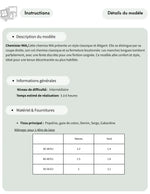 Patron PDF Chemisier MIA du 30 au 58, coupe droite classique avec manches longues en popeline