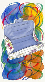 Patron PDF Gratuit La Trousse Panière avec fond coloré, patron de couture pdf à télécharger