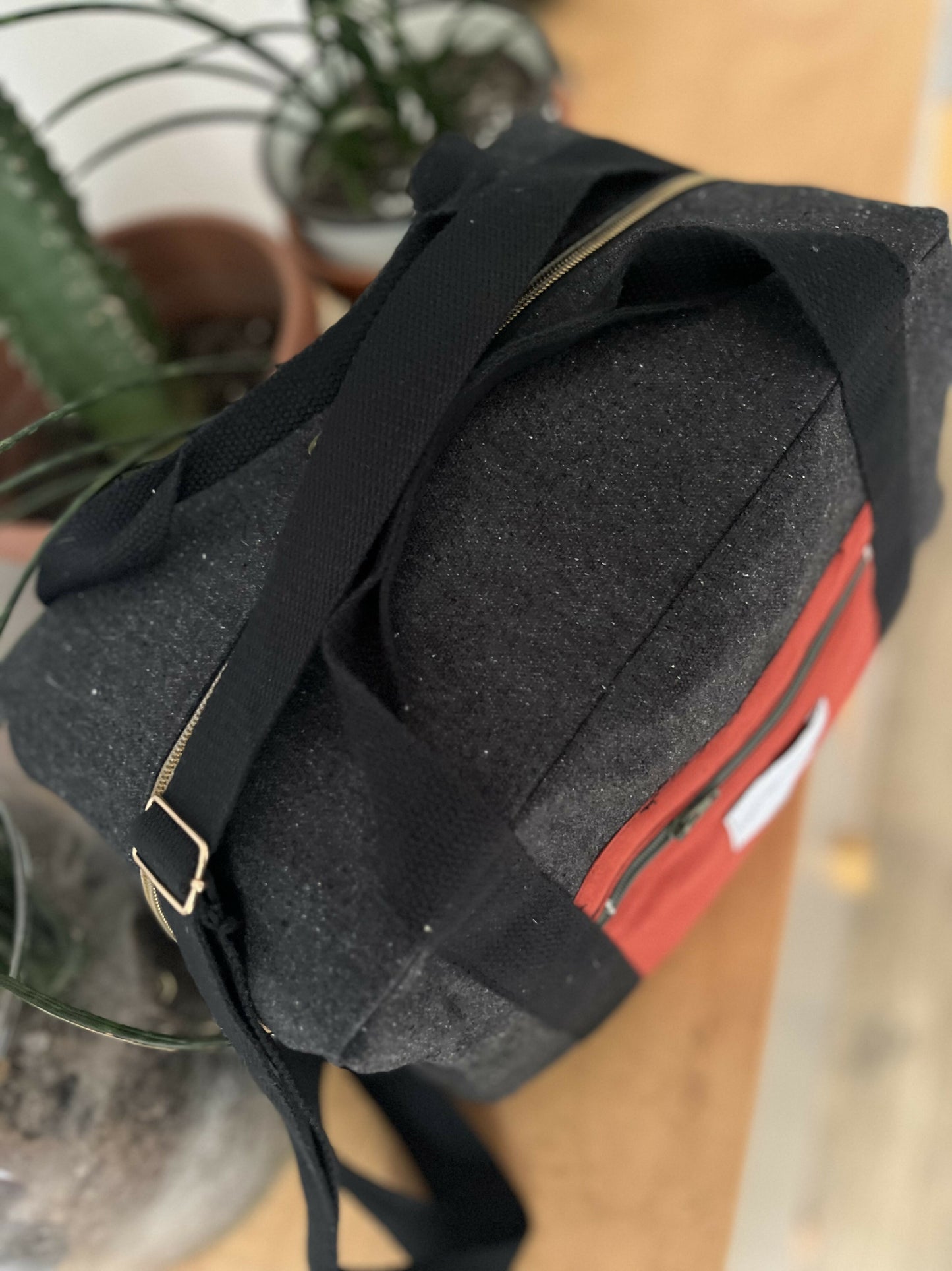 Patron PDF Sac 48H - patron de couture pdf à télécharger pour sac week-end pratique et confortable, vue de dessus.