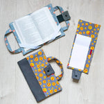 Protège carnet et livre, 8 formats et sur-mesure – Réglisse avec patron de couture pdf à télécharger, protège pages ouvertes.