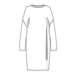 Robe Alex, patron de couture pdf à télécharger, modèle confortable kimono avec poches