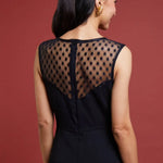 Robe La Coquette - T34 à 48, dos en dentelle à pois, patron de couture pdf à télécharger, collection festive Octobre 2022