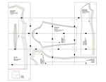 Patron de couture PDF à télécharger pour robe femme - XS-XL - ARTISTA, niveau intermédiaire.