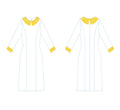 Illustration patron de couture Robe - XS-XL - ELECTRIC 80, tailles XS à XL, format PDF à télécharger, niveau intermédiaire.
