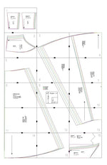 Patron de couture pdf à télécharger - Robe - XS/XL - DELPHINIUM, 16 pages format A4, niveau intermédiaire, sans marges de couture.