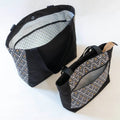Sac cabas et sac à main, 4 tailles – Cumin, patron de couture pdf à télécharger, avec poches et options de fermeture personnalisables.