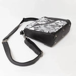 Sac à main – Léon avec imprimé moderne et sangle amovible. Perfect for patrons de couture pdf à télécharger.