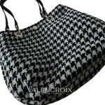 Sac réversible "Valérie" avec motif pied-de-poule, patron de couture PDF à télécharger - Design Valencroix.