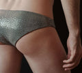 Sous vêtement homme - XS/L - SHINE LIKE A DIAMOND, patron de couture pdf à télécharger, vue arrière d'un sous-vêtement brillant.