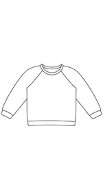 Illustration du Sweat Livarot Enfants - Patron couture PDF du 6 mois au 14 ans, un patron de couture pdf à télécharger pour enfants.