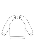 Patron de couture PDF Sweat Livarot Adulte Taille 34 à 54, à télécharger, incluant 11 tailles et livret d'explications en couleurs.
