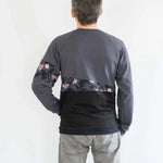 Sweat mixte, XS au 3XL, 2 statures - Kiwi, patron de couture pdf à télécharger, vue arrière du design unique avec manches raglan.
