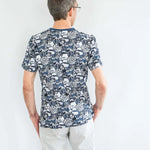 T-shirt homme, 42 au 62, 5 statures – Basilic, vue arrière, motif marin, patron de couture pdf à télécharger