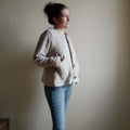 Veste "Camur" du 32 au 60 non doublée, coupe trapèze, col modulable, patron de couture pdf à télécharger.