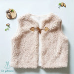 Veste de berger Goya - BEBE en fausse fourrure, patron de couture pdf à télécharger, pour bébé 1 à 24 mois, hiver et mi-saison.