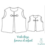 Veste de berger Goya - BEBE patron de couture pdf à télécharger pour bébé