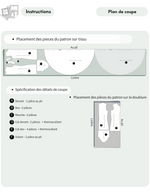 Patron PDF Robe femme MONA FLOW du 30 au 58