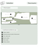 Manteau MILDA en 15 tailles du 30 à 58