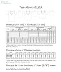 Mini-ELEA - Top pour filles du 2 au 16 Ans — patron de couture PDF à coudre soi-même