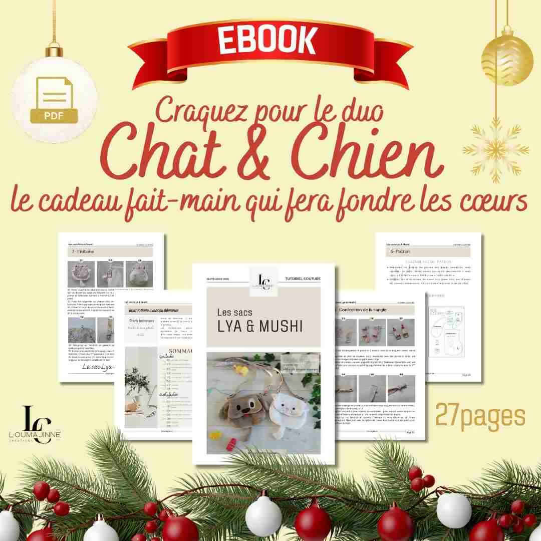 Sacs Lya & Mushi, adorables sacs Chat et Chien