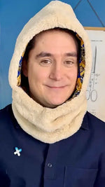Le patron de couture PDF du Snood capuche, pour adulte
