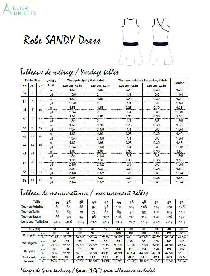 SANDY - La robe cache-coeur pour femmes du 34 au 54