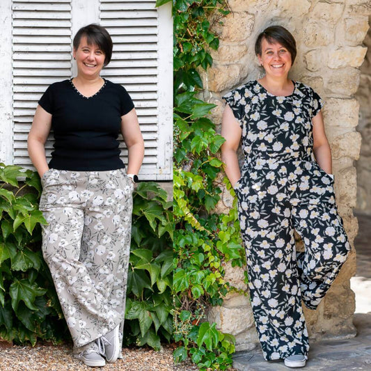 Combinaison, pantalon, 34 au 56, 4 statures – Vanille