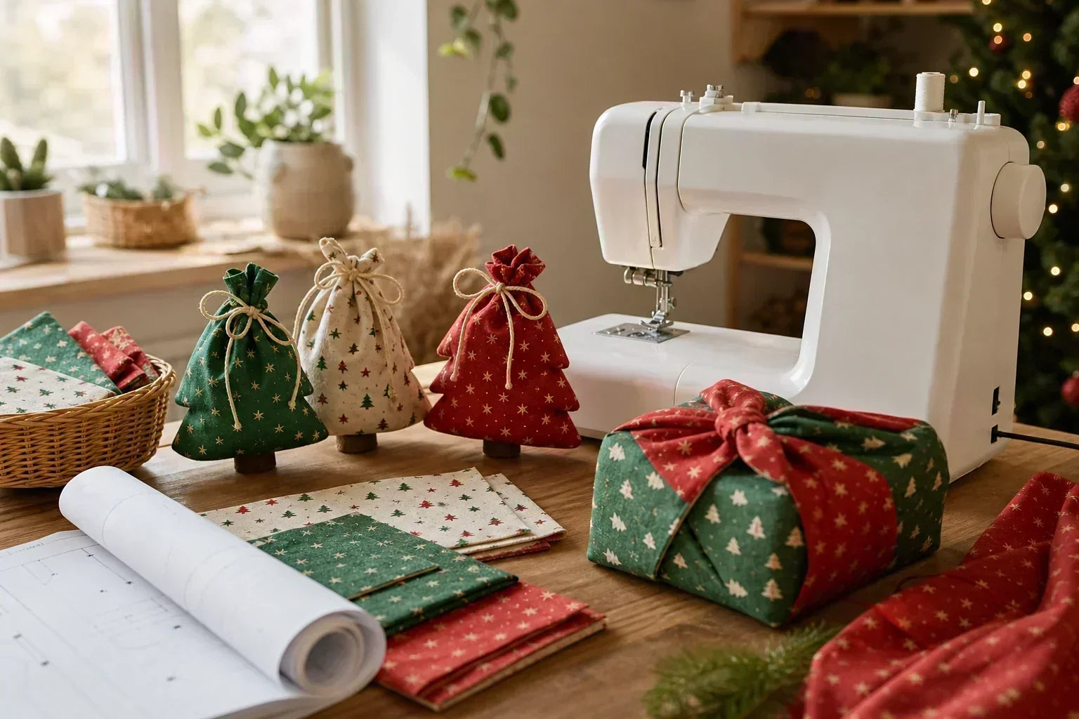 Coudre pour Noël : 20 idées de cadeaux, décos et emballages à faire soi-même