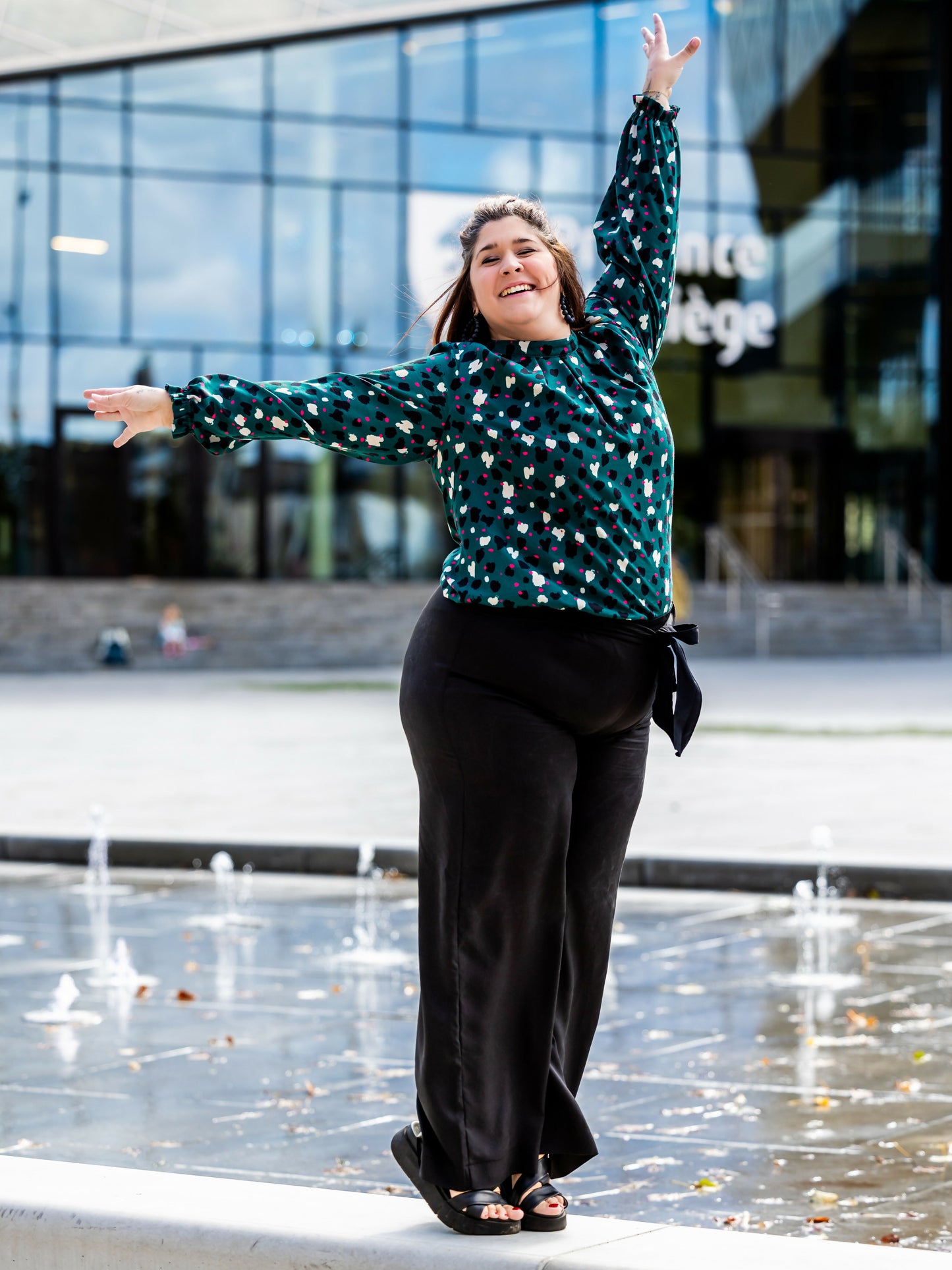 CERISE - la blouse/robe à plis