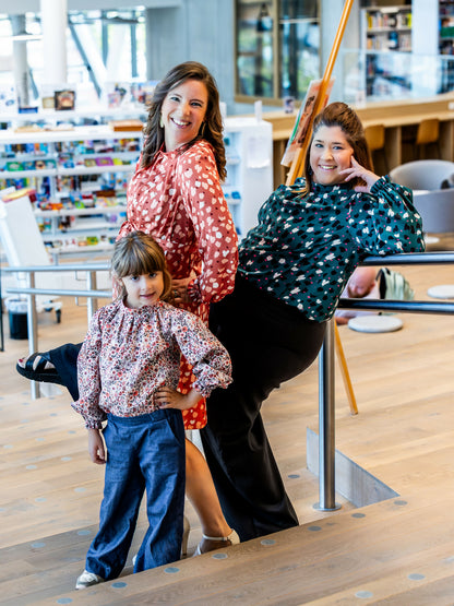 CERISE - la blouse/robe à plis